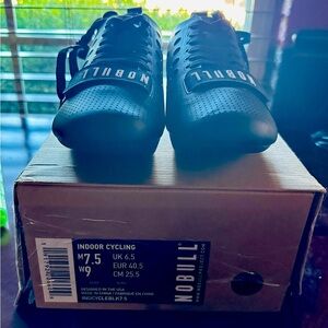 Brand new in the box women’s NoBull indoor biking shoes. Size 9 womens.